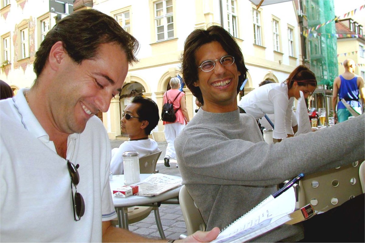 Sprachstudenten treffen sich in der Austraße  in Bamberg